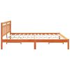 vidaXL Bed Frame Brown 200 x 200 cm Solid Pine Wood