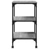 vidaXL Printer Stand 3-Tier Grey Sonoma 50x41x75 cm Engineered Wood