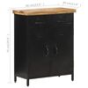 vidaXL Sideboard 60x30x76 cm Rough Mango Wood
