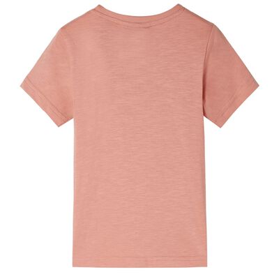 Kids' T-shirt with Short Sleeves Light Orange 92