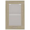 vidaXL Hanging Glass Cabinet Lyon Sonoma Oak 40x31x60 cm Engineered Wood