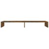 vidaXL Monitor Stand Smoked Oak 110x23.5x9 cm Engineered Wood