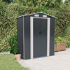 vidaXL Garden Shed Anthracite 192x108x223 cm Galvanised Steel