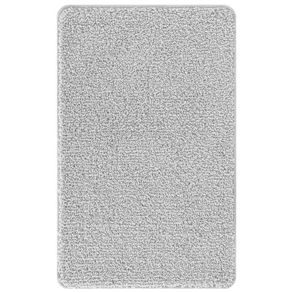 vidaXL Anti-slip Bath Mat Set 3 pcs Grey PP