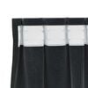 vidaXL Blackout Curtains 2 pcs Black 140 x 260 cm Velvet