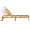 vidaXL Sun Lounger Reclining Brown 53 x 202 x 89cm Solid Acacia wood