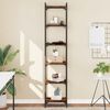 vidaXL Bookcase 6-Tier Smoked Oak 40x30x188 cm Engineered Wood