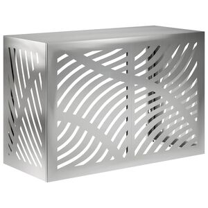 vidaXL Air Conditioner Cover Silver 90 x 40 x 60 cm Galvanised Steel