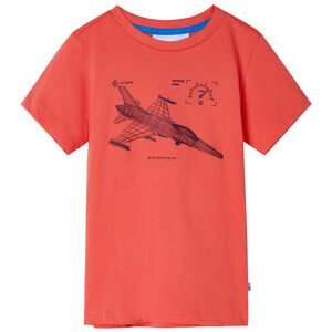 vidaXL Kids' T-shirt Light Red 128