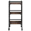 vidaXL Kitchen Trolley Brown Oak 50x35x75.5 cm Engineered Wood