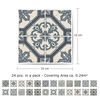 WALPLUS Wall Sticker Azulejo Vintage Blue 10x10cm 24 Sheets