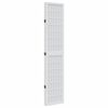 vidaXL Room Divider 5 Panels White Solid Wood Paulownia