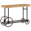 vidaXL Console Table 112x36x76 cm Solid Wood Mango and Iron