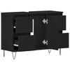vidaXL Bathroom Sink Cabinet Black Oak 80 x 33 x 60 cm Engineered Wood
