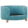 vidaXL Dog Sofa Turquoise 69x69x36 cm Plush