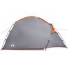 vidaXL Tent Cabin with Roof Grey and Orange 370 x 230 x 185 cm