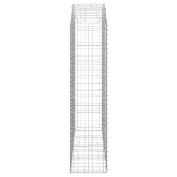 vidaXL Arched Gabion Basket 200x50x200/220 cm Galvanised Iron