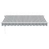 vidaXL Automatic Retractable Awning with LED Anthracite&White 350x250 cm