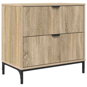 vidaXL Bedside Table Sonoma oak 63.5 x 36 x 61 cm Engineered wood