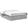 vidaXL Bed Frame without Mattress Grey Sonoma 140x200 cm