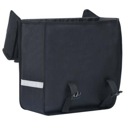vidaXL Single Bicycle Bag for Pannier Rack Waterproof 21 L Black