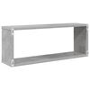 vidaXL Wall Cube Shelf 6 pcs Concrete Grey 60x15x23 cm Engineered Wood