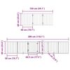 vidaXL Dog Gate with Door Foldable 12 Panels White 600 cm Poplar Wood