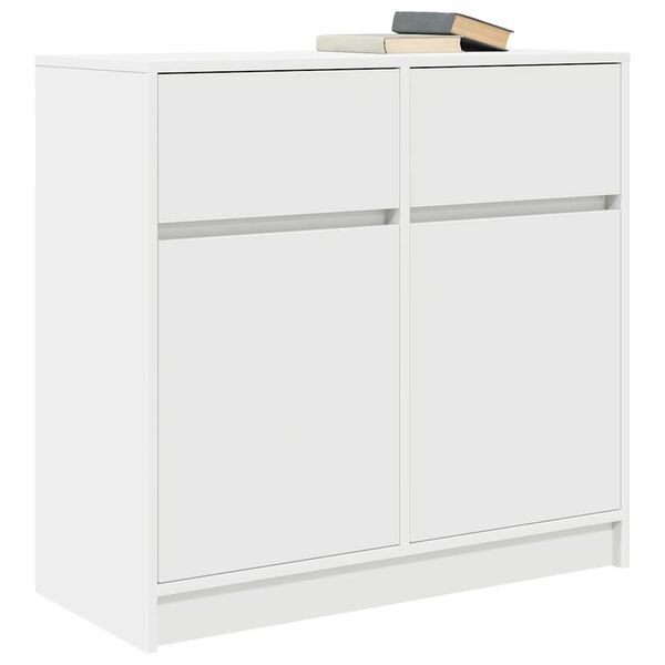 vidaXL Sideboard with Drawer White 80x34x76 cm Engineered Wood
