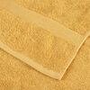 vidaXL Premium Bath Towels "SOLUND" 2 pcs Gold 100x150 cm 600 gsm