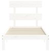 vidaXL Bed Frame without Mattress White 100x200 cm Solid Wood Pine