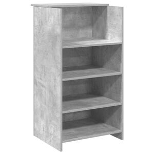 vidaXL Reception Desk Concrete Grey 55x50x103.5 cm Engineered Wood