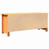 vidaXL Storage Bench Wax Brown 110 x 38 x 45.5 cm Solid Pine Wood