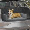 vidaXL Dog Car Boot Light Grey 70x45 cm Linen Look