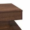 vidaXL Coffee Table 360-Degree Rotatable Brown Oak 50x50x34.5 cm