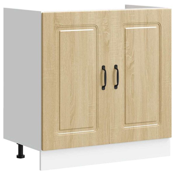 vidaXL Kitchen Cabinet with Door Kalmar Sonoma Oak 80 x 46 x 81.5 cm