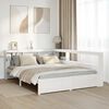 vidaXL Bookcase Bed without Mattress White 150x200 cm Solid Wood Pine