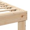vidaXL Bed Frame with Headboard Brown 75 x 190 cm Solid Pine Wood
