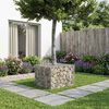 vidaXL Gabion Raised Bed Silver 60 x 60 x 40 cm Galvanised Steel