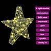 vidaXL 3D Star with 50 LEDs Warm white 55 x 53.5 x 10 cm Acrylic