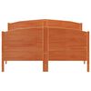 vidaXL Bed Frame without Mattress Wax Brown 140x190 cm Solid Wood Pine