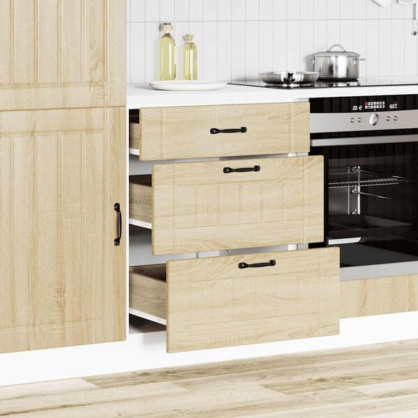 vidaXL Kitchen Base Cabinet Lucca Sonoma Oak Engineered Wood