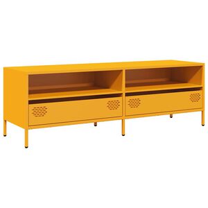 vidaXL TV Cabinet Mustard Yellow 135x39x43.5 cm Cold-rolled Steel