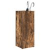 vidaXL Umbrella Stand Smoked Oak 25 x 24.5 x 64 cm Engineered Wood