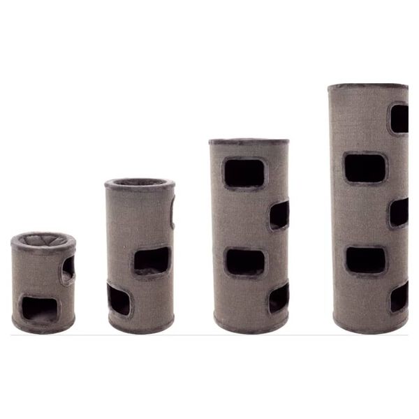 FLAMINGO Cat Scratching Barrel Enes Grey M 42x42x90 cm