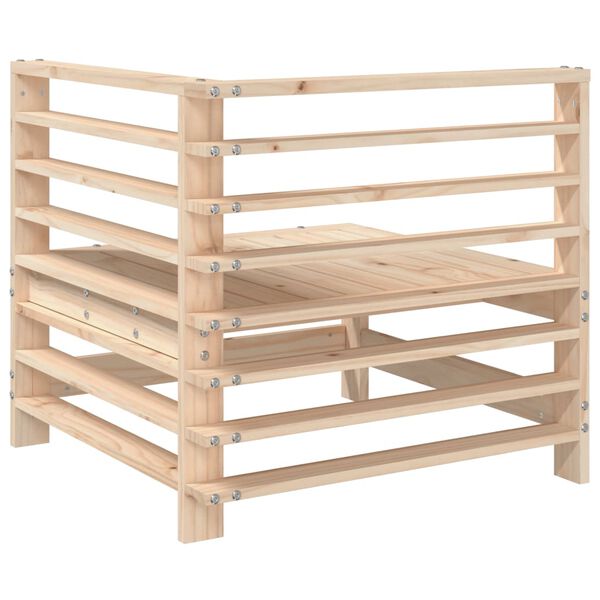 vidaXL Garden Corner Sofa Solid Wood Pine