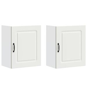 vidaXL Kitchen Wall Cabinets 2 pcs "Kalmar" White Engineered Wood