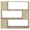 vidaXL Book Cabinet Room Divider Sonoma Oak 100x24x94 cm