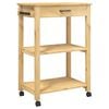 vidaXL Kitchen Trolley "MONZA" 60x40x88,5 cm Solid Wood Pine