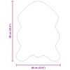 vidaXL Faux Rabbit Fur Rug Olite White 60 x 90 cm Polyester