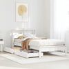 vidaXL Bookcase Bed without Mattress White 90x190 cm Single Solid Wood Pine